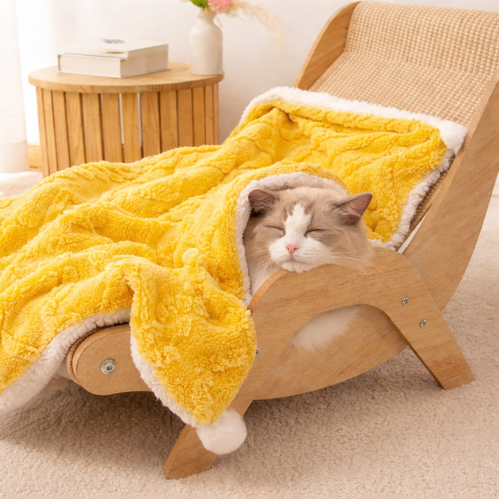 Couverture douce et épaisse pour chat et chien, confortable et chaude