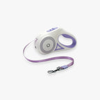 Laisse rétractable lumineuse pour chien en violet, accessoire de promenade sécurisé