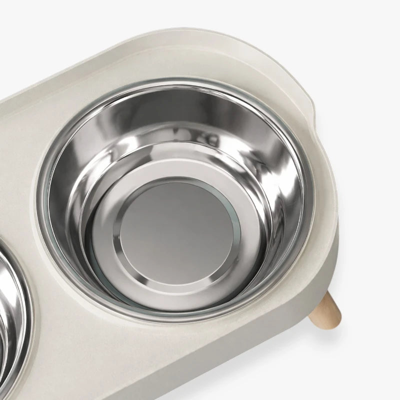Gamelle surélevée pour chat et chien, facilitant la digestion et le confort