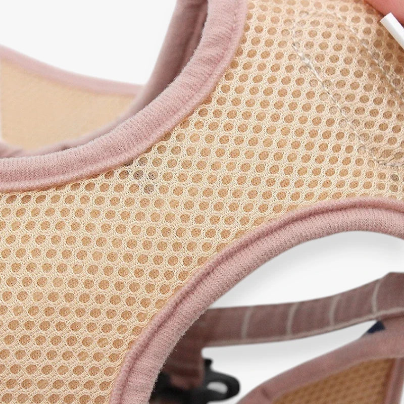Harnais à carreaux avec laisse intégrée pour chien, design écossais
