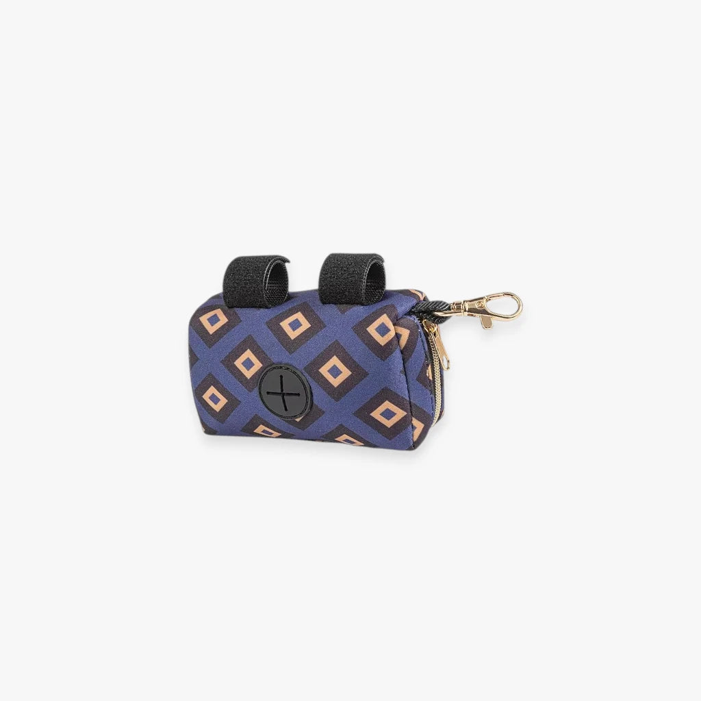 Distributeur de sacs portable violet pour chien et chat