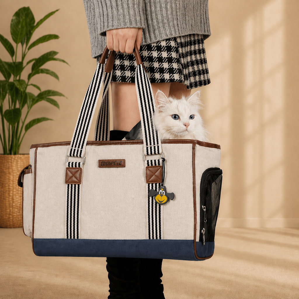 Sac de transport pour chat et chien, pratique et sécurisé pour voyages