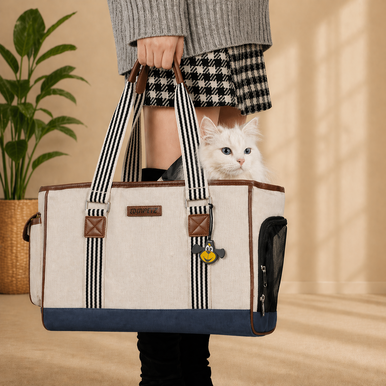 Sac de transport pour chat et chien, pratique et sécurisé pour voyages