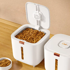 Seau de stockage alimentaire hermétique pour chien et chat