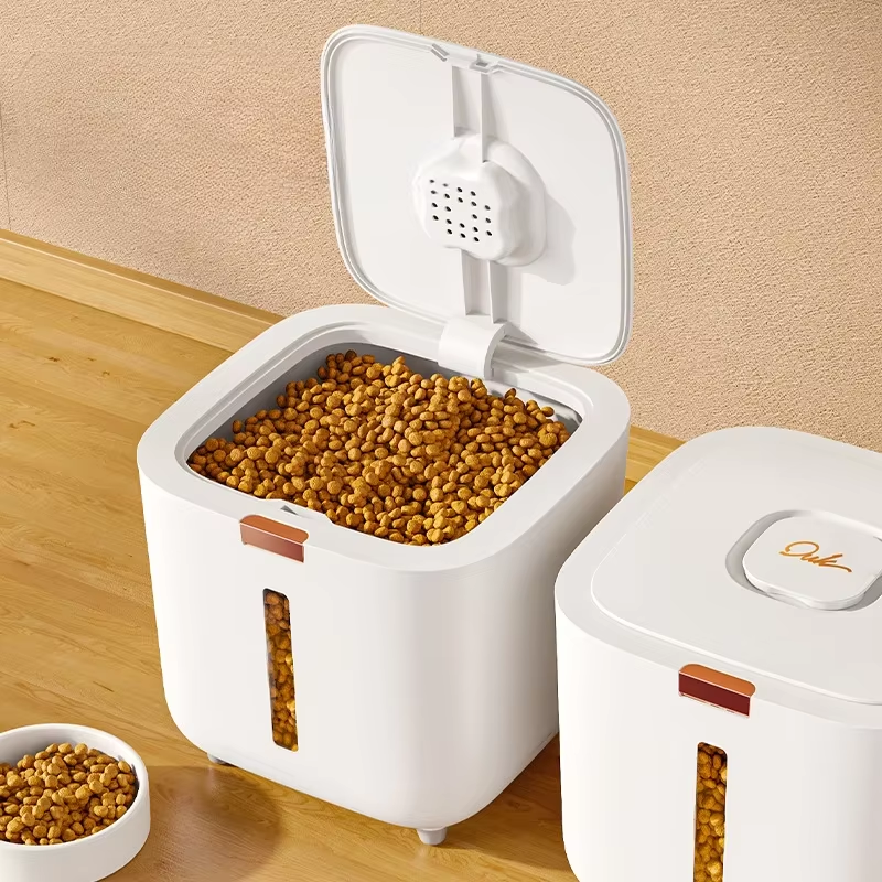 Seau de stockage alimentaire hermétique pour chien et chat