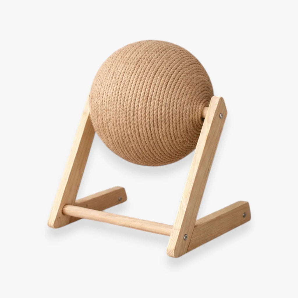 Boule à griffes interactive pour chat avec texture rugueuse pour gratter