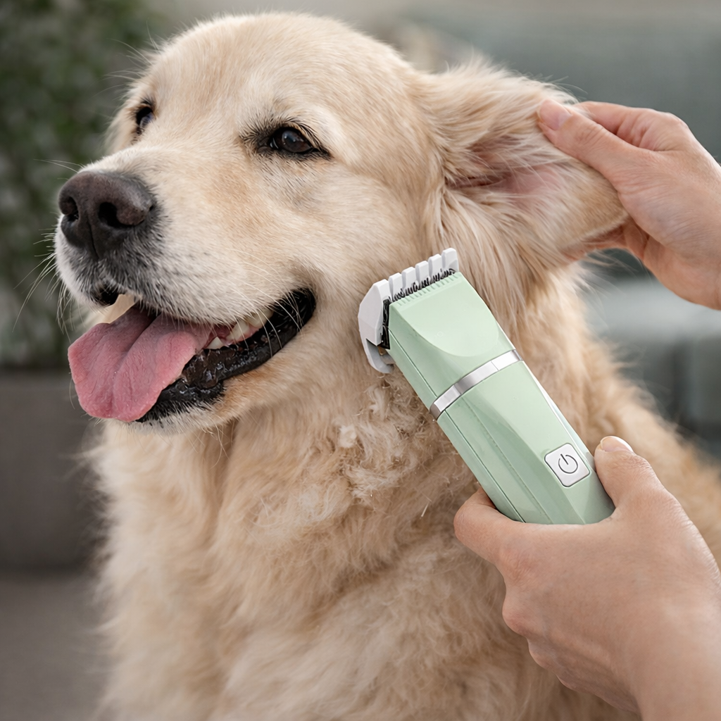 Kit tondeuse électrique pour chien et chat avec accessoires de toilettage