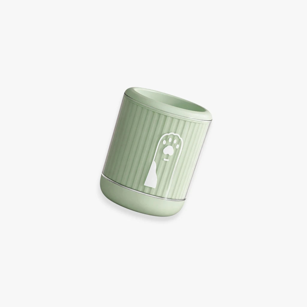 Lave-pattes portatif vert pour chien et chat, nettoyage rapide des pattes