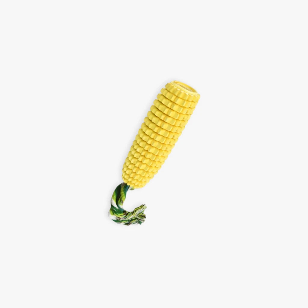 Jouet maïs en caoutchouc pour chien, jouet de mastication durable et résistant
